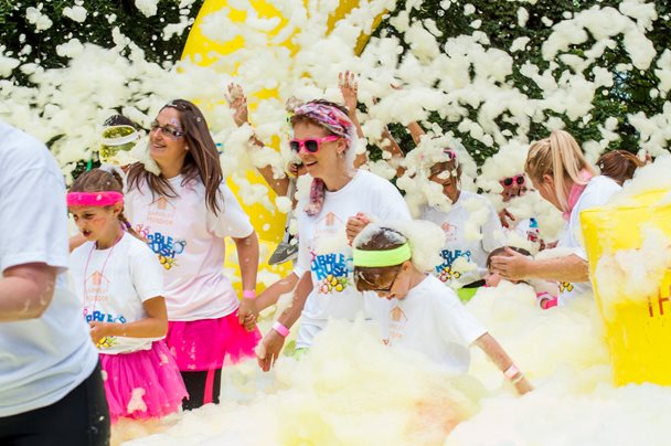 Barnsley Hospice bubble rush