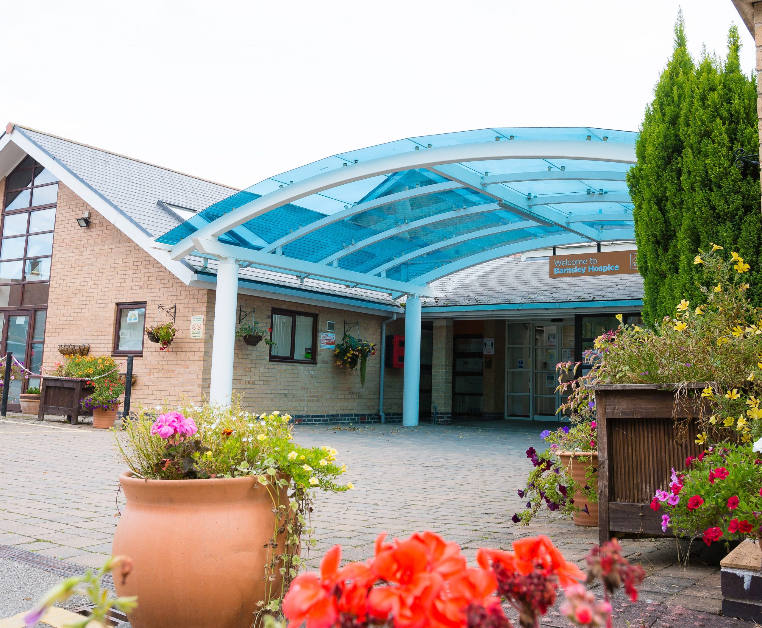 Photo of the exterior of the Barnsley Hospice