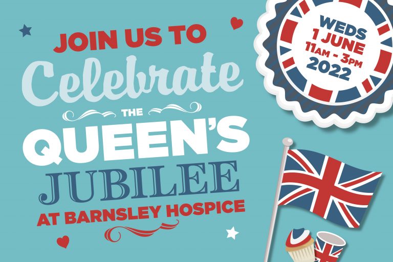 A poster asking people to join us in celebrating the Queen's Jubilee. Wednesday 1 June 2022. 11 am until 3 pm.