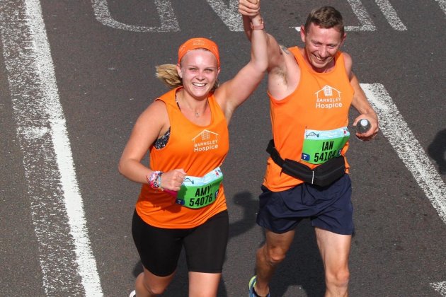 Amy and Ian Fleetwood running